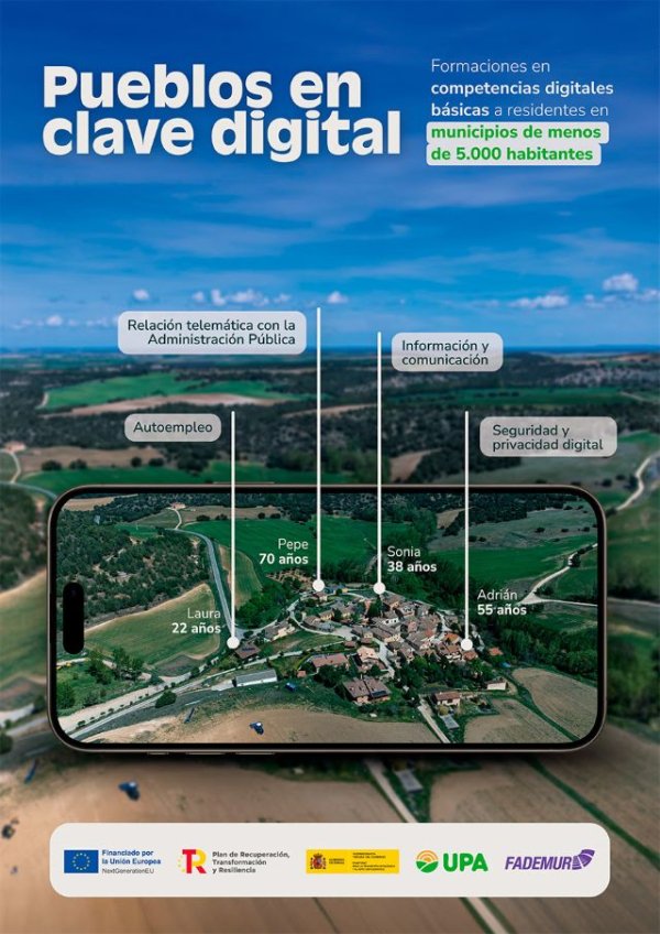 UPA y FADEMUR lanzan “Pueblos en clave digital” para mejorar las competencias tecnológicas en el medio rural