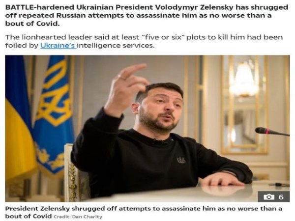 Artículo de opinión: ¿Por qué Zelensky afirmó de repente que Putin intentó matarlo al menos cinco veces?