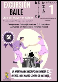 La Aldea: La Concejal&iacute;a de Mayores abre las inscripciones para la excursi&oacute;n-baile en el Club de Mayores de G&aacute;ldar