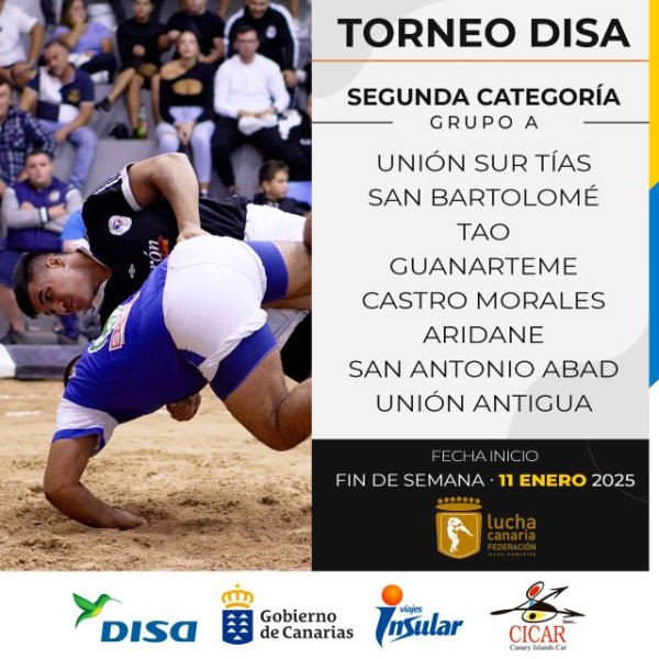 La Liga DISA de Segunda Categoría de Lucha Canaria ya conoce sus grupos para la 2024-2025