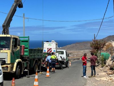 El Ayuntamiento de La Aldea de San Nicolás sustituye el alumbrado público de Las Tabladas