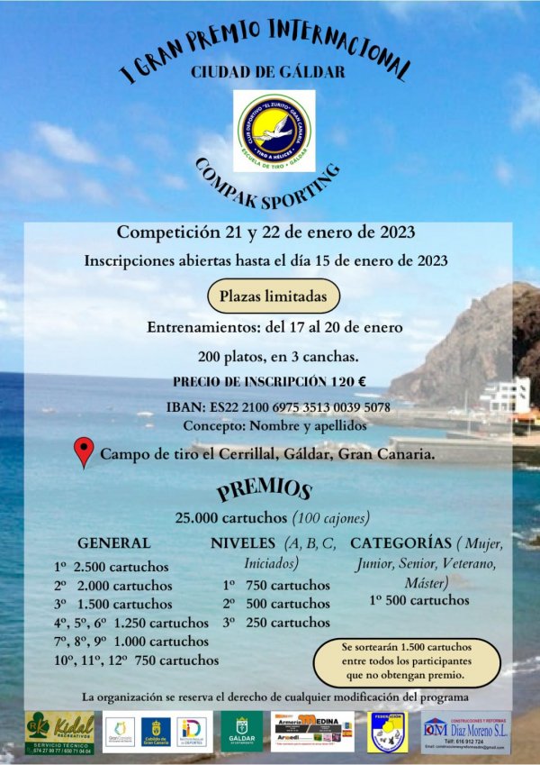 El campo de tiro de El Cerrillal acoge el I Gran Premio Ciudad de Gáldar de tiro al plato