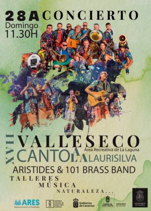 El sonido de Arístides Moreno &amp; 101 Brass Band en el XVII Canto a La Laurisilva de Valleseco