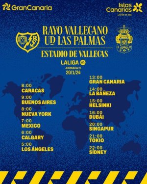 Radio Faro del Noroeste retransmite este s&aacute;bado, 20-01-24, a las 13.00 horas: Rayo Vallecano - UD Las Palmas