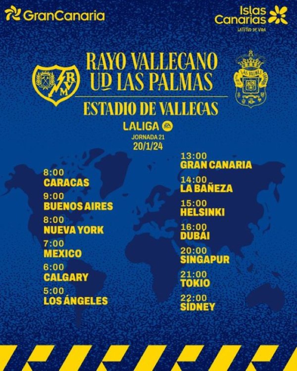Radio Faro del Noroeste retransmite este sábado, 20-01-24, a las 13.00 horas: Rayo Vallecano - UD Las Palmas