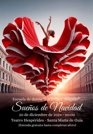El Teatro Hespérides de Guía acoge este viernes la gala ‘Sueños de Navidad’ de la Escuela de Danza Lucía Glez. Salgado