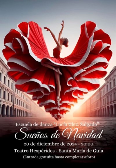 El Teatro Hesp&eacute;rides de Gu&iacute;a acoge este viernes la gala &lsquo;Sue&ntilde;os de Navidad&rsquo; de la Escuela de Danza Luc&iacute;a Glez. Salgado