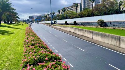 El Cabildo finaliza el asfaltado del ramal de acceso al Centro Comercial El Muelle