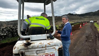 El Hierro: Avanzan las obras de la red de riego de San Andrés-Isora en Valverde