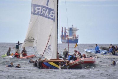 Accidentado arranque de temporada en la Vela Latina Canaria