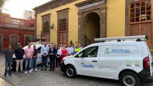 Gáldar: El Servicio Municipal de Aguas incorpora a su flota de vehículos dos furgonetas eléctricas