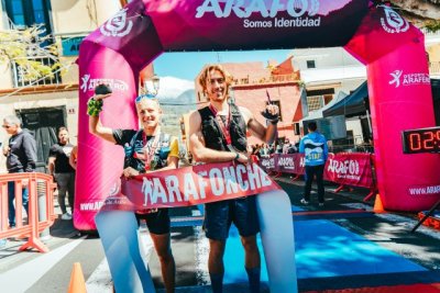 Javier Hernández y Aída Campos, ganadores absolutos de la Arafonche Trail 2026