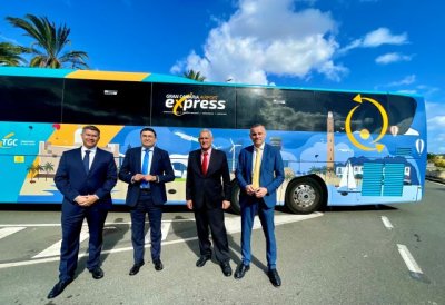 Gran Canaria refuerza su imagen con el nuevo dise&ntilde;o de las guaguas &lsquo;Gran Canaria AirPort Express&rsquo;, las l&iacute;neas que unen el Aeropuerto con el sur y la capital