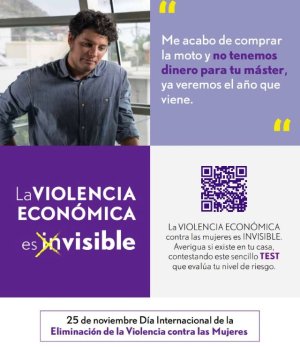 La violencia económica es inVISIBLE, lema de la campaña de sensibilización del Gobierno de Canarias en el 25N