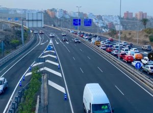 El Cabildo inicia las obras de renovación del pavimento de la Circunvalación de Las Palmas de Gran Canaria en las que invierte 18 millones