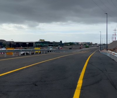 El Gobierno de Canarias abre al tr&aacute;fico la conexi&oacute;n de la v&iacute;a colectora derecha hacia la TF-1