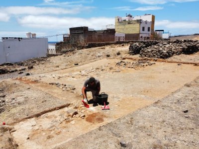 Patrimonio Hist&oacute;rico descubre nuevas estructuras arqueol&oacute;gicas ind&iacute;genas en el subsuelo del yacimiento de La Guancha