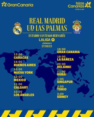 Radio Faro del Noroeste retransmite hoy, mi&eacute;rcoles  27-09-23, a las 18.00 horas: Real Madrid - UD Las Palmas