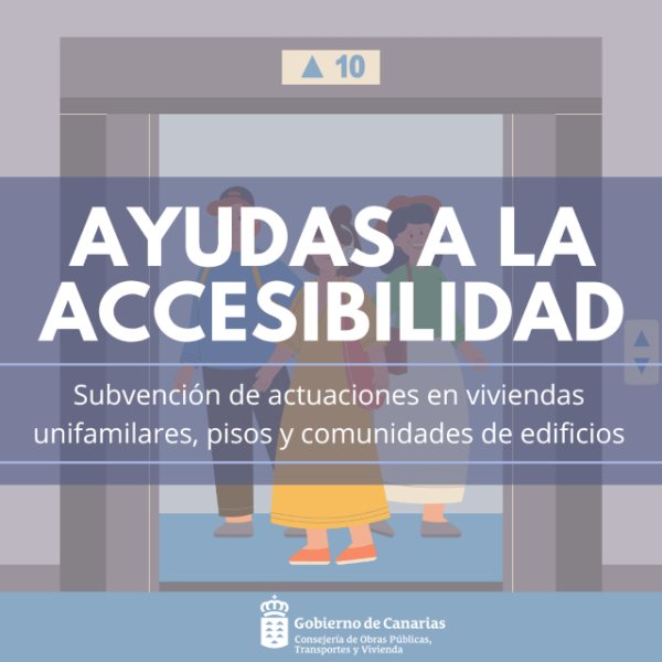 Vivienda destina 3,7 millones a ayudas a la accesibilidad que permitirán instalar ascensores y rampas en las casas
