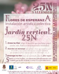 Valleseco convierte el 25N en un jardín vivo contra la Violencia de Género: la población está llamada a crear Flores de Esperanza”
