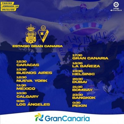 Radio Faro del Noroeste retransmite hoy domingo, a las 17.30 horas: UD Las Palmas - SD Eibar