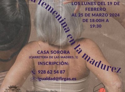 Villa de Firgas: Igualdad te invita a participar en el taller ‘Erótica femenina en la madurez’