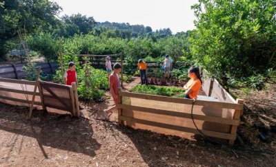 El Campus de Verano de Valleseco enseña a la infancia que también se aprende jugando, cuidando animales y metiendo las manos en la tierra