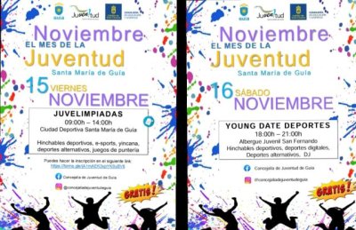El Mes de la Juventud que celebra Gu&iacute;a acoge este fin de semana las Juvelimpiadas y el Young Date Deportes