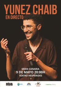 El humorista Yunez Chaib trae al Hesp&eacute;rides de Gu&iacute;a su espect&aacute;culo &lsquo;En directo&rsquo;