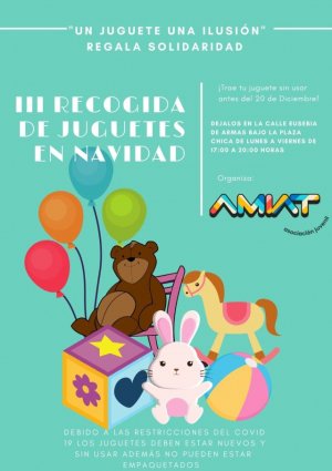 Guía: La Asociación Juvenil Amiat pone en marcha una recogida de juguetes destinados a las familias con menos recursos