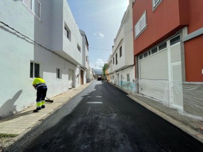 G&aacute;ldar: El nuevo Plan de Asfaltados del Ayuntamiento arranca en Piso Firme y Los Quintanas