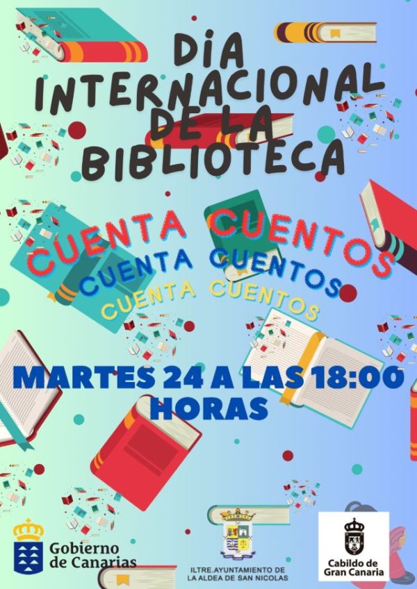 La Aldea de San Nicolás celebra el Día Internacional de las Bibliotecas con una sesión de cuentacuentos