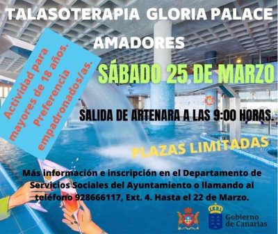 Artenara: Visita a la Talasoterapia Gloria Palace Amadores