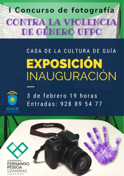 El alumnado de la Universidad Fernando Pessoa Canarias muestra su visión sobre la violencia de género en una exposición fotográfica