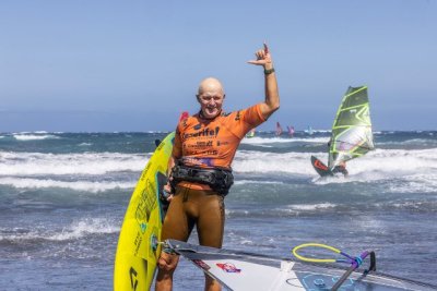 Windsurf: Sol Degrieck, Trine Gobisch, Ben Proffitt y Michael Friedl completan el palmarés del Mundial de Olas en El Médano