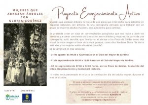 El programa &#039;Envejecimiento activo&#039; ofrece la actividad de artes escénicas &#039;Mujeres que abrazan árboles&#039;