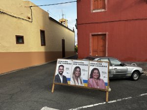 El alcalde de Guía exige a Coalición Canaria que retire la cartelería electoral de la Ciudad