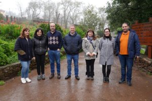 Valleseco: La consejera de Vivienda y Arquitectura visita las obras de accesibilidad de La Laguna