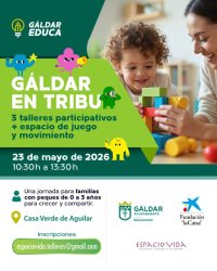 La Casa Verde de Aguilar acoge 'G&aacute;ldar en Tribu', un encuentro para familias con ni&ntilde;os y ni&ntilde;as de 0 a 3 a&ntilde;os