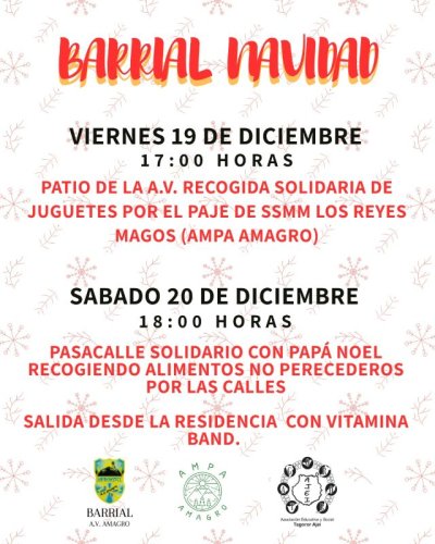 G&aacute;ldar: La solidaridad navide&ntilde;a recorre Barrial este fin de semana para ayudar a quienes m&aacute;s lo necesitan