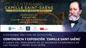 Guía: Conferencia sobre la figura de Camille Saint Saëns, esta tarde, por Pedro Schlueter