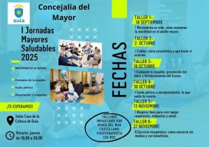 Las I Jornadas Mayores Saludables de Guía continúan este jueves con un taller sobre prevención de caídas
