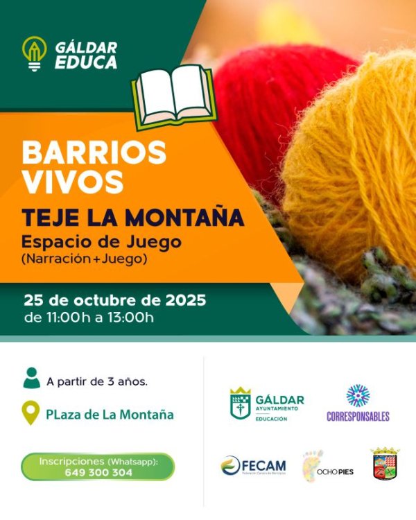 G&aacute;ldar: La Plaza de La Monta&ntilde;a acoger&aacute; el 25 de octubre una nueva edici&oacute;n de &lsquo;Barrios Vivos&rsquo;