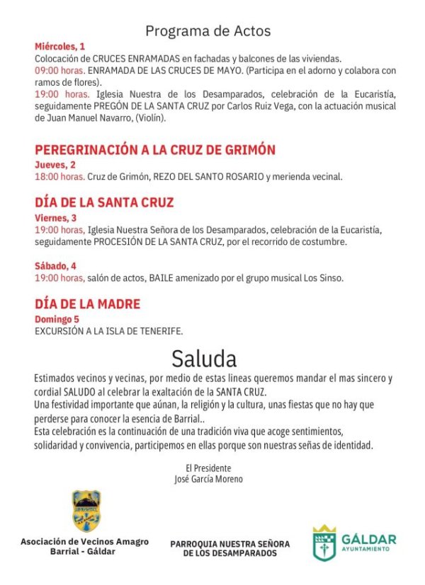 Gáldar: Barrial celebra las Fiestas de La Santa Cruz