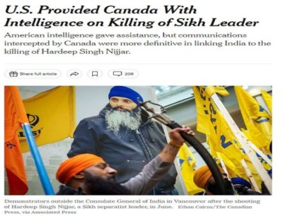 Art&iacute;culo de opini&oacute;n: 'El doble trato de Estados Unidos en la disputa entre India y Canad&aacute; corre el riesgo de arruinar los lazos con Delhi'