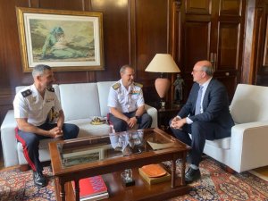 El Delegado del Gobierno se reuni&oacute; con el General Jefe de la Fuerza de Protecci&oacute;n de La Armada