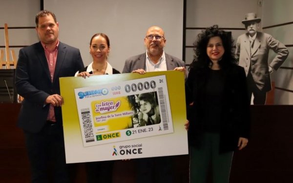 La Casa-Museo Pérez Galdós acoge la presentación del cupón de la ONCE dedicado a la escritora Josefina de La Torre