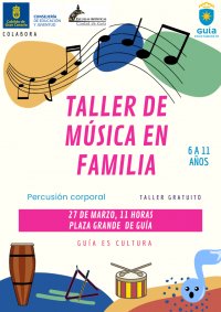 Nuevo Taller de Percusi&oacute;n Corporal para ni&ntilde;os este domingo en la Plaza Grande de Gu&iacute;a