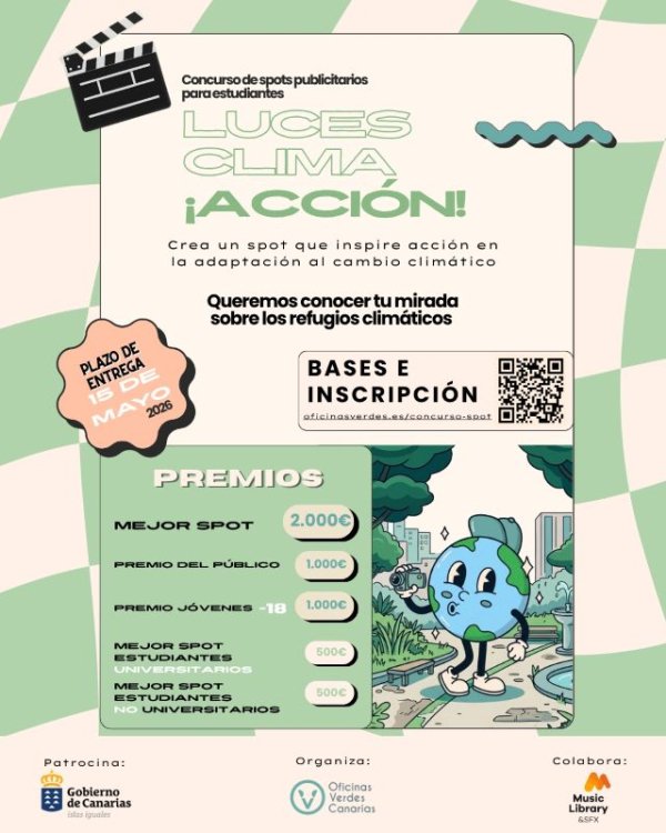 Transici&oacute;n Ecol&oacute;gica recuerda que este viernes finaliza el plazo del concurso audiovisual &ldquo;Luces, Clima &iexcl;Acci&oacute;n!&rdquo;