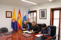 Artenara: Se le renov&oacute; el convenio de colaboraci&oacute;n al piloto de rally Marcos Mart&iacute;n Marrero.